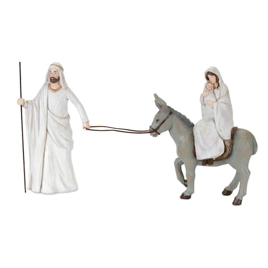 Holy Family with Donkey, 13" x 10.75"